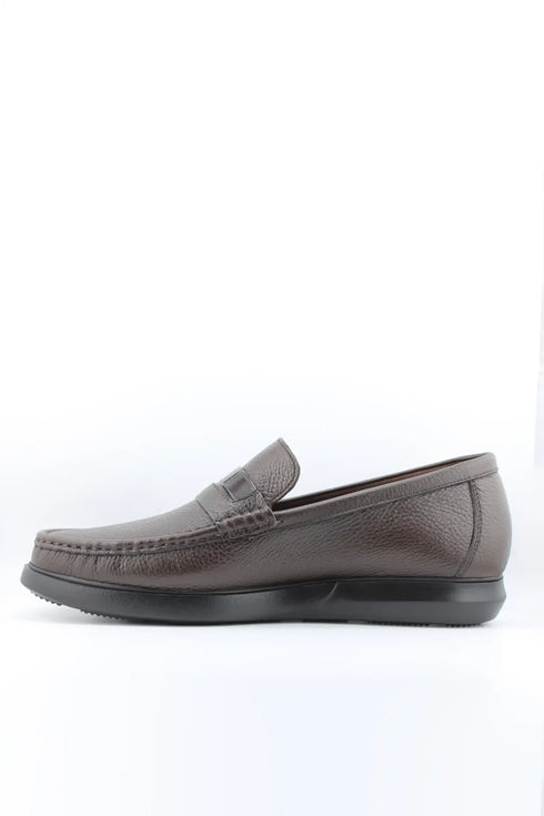 DFC Relax Men Pebble Grain Leather Loafer Shoe